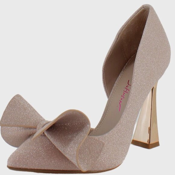 Betsy Johnson Nobble Heels Champagne 9.5 - Picture 3 of 14